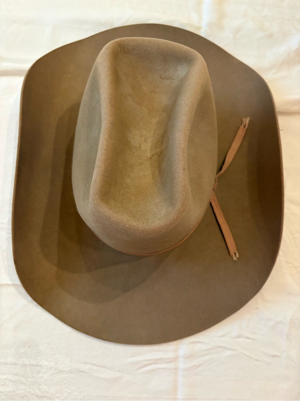 Vintage Resistol XXX Beaver Cowboy Hat Don’s Western Wear Houston Texas Brown